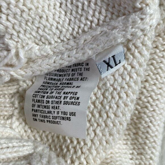 Penns Landing Men’s Crew Neck Sweater, Size XL, Cream - Picture 7 of 8